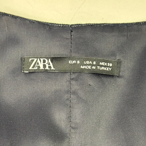 Classic Zara Men's Blue Slim-Fit Suit Vest - Picture 6 of 12